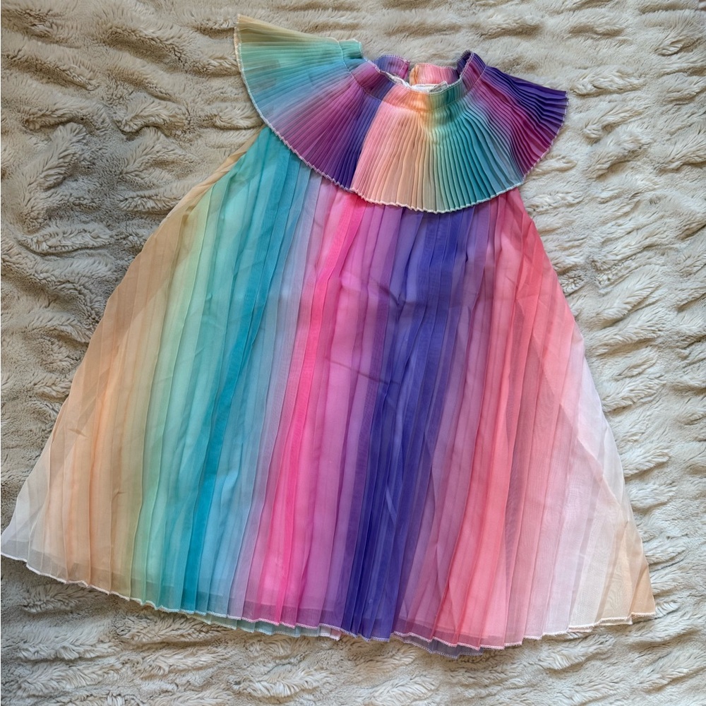 Rainbow pleated dress 🌈